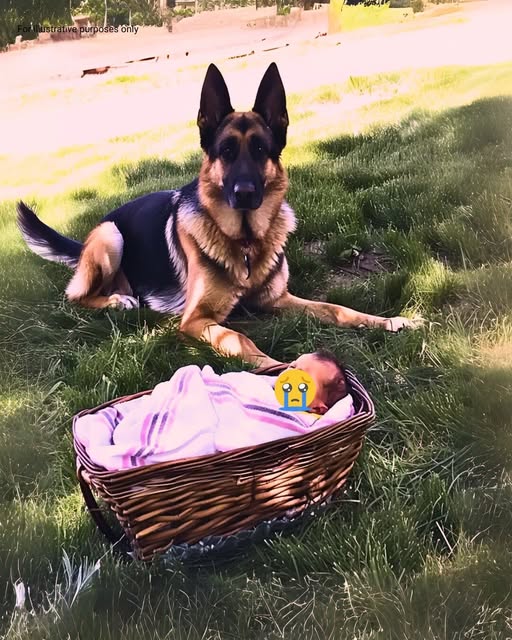 Man Hears His Dog Barking from Afar, Finds It Sitting near an Abandoned Baby