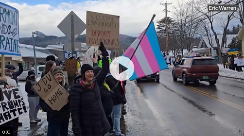 Protesters target JD Vance in Vermont after clash with Zelensky