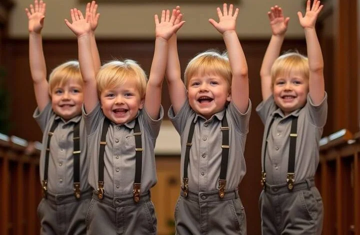 Young Boys’ Church Performance Takes Hilarious Turn, Delights Viewers Worldwide